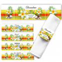 Porte-serviette madras jaune