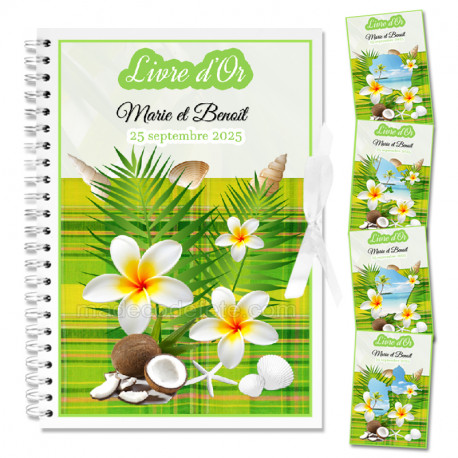 livre d'or madras vert