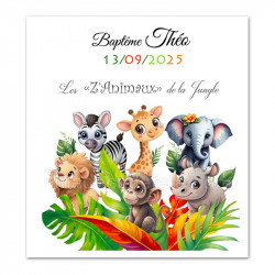 Faire-part les Z'Animaux de la jungle