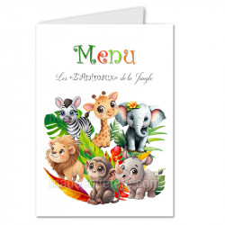 Menu Les "Z'Animaux" de la Jungle