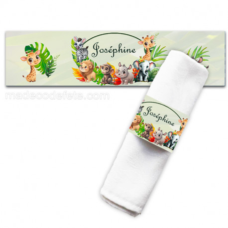 Porte-serviette Les "Z'Animaux" de la Jungle