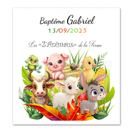 Faire-part Les Z'Animaux de la Ferme