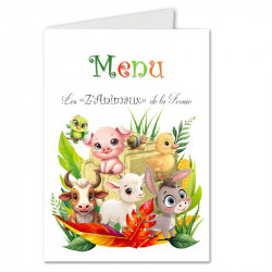 Menu Les Z'Animaux de la Ferme