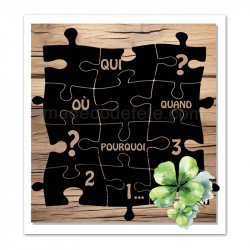 Faire-part thème puzzle