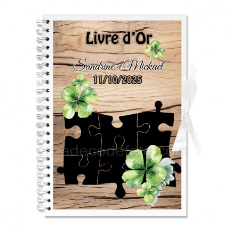 Livre d'or thème puzzle