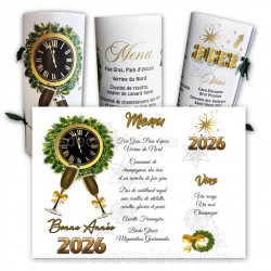 Menu rond nouvel an 2025