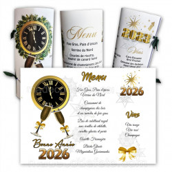 Menu cylindre bonne année 2026