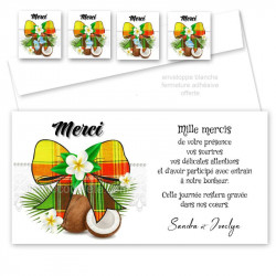 Remerciement noeud madras rouge