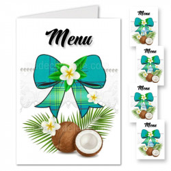 Menu noeud madras bleu