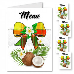 Menu noeud madras rouge