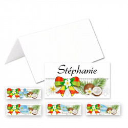 24 porte-noms noeud madras jaune