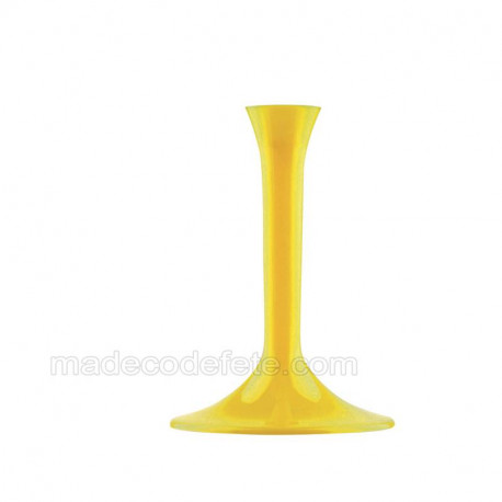 Pied verre jaune