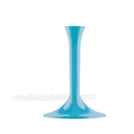 Pied verre turquoise