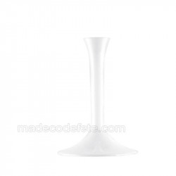 Pied verre blanc
