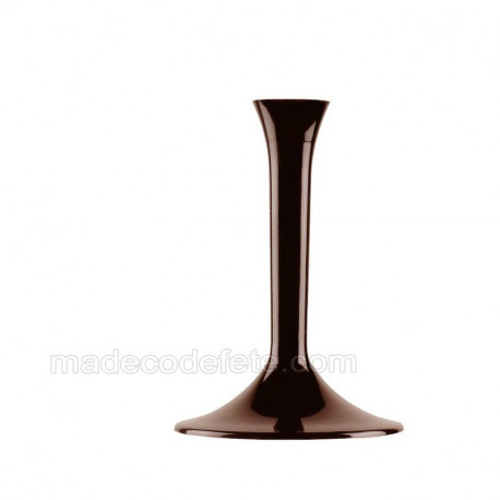 Pied verre marron chocolat
