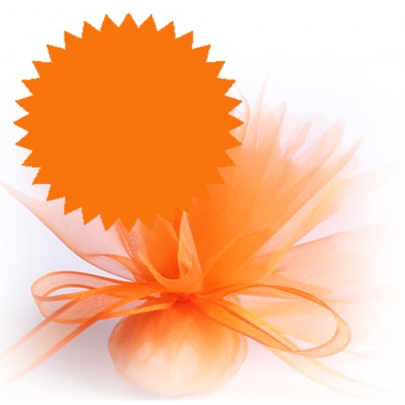 10 tulles dragées orange