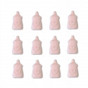 12 biberons rose
