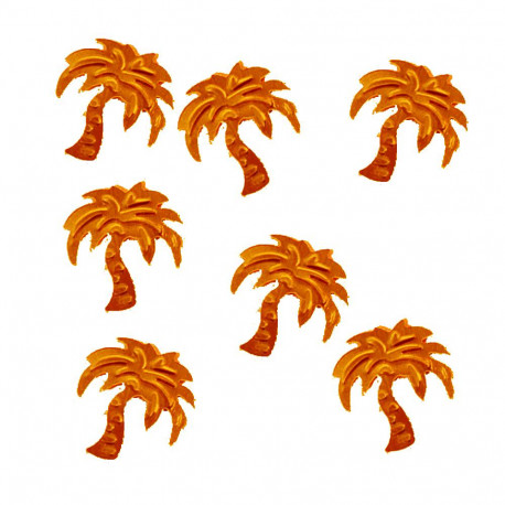 Paillettes déco palmier orange