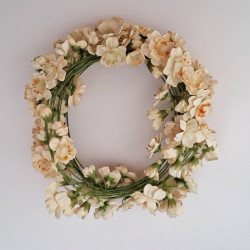 Guirlande/couronne fleurs séchées