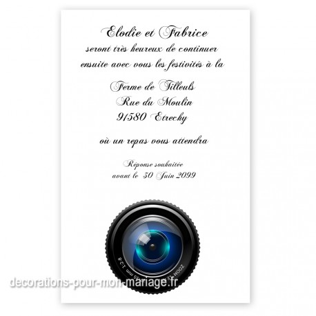 carton invitation repas de mariage