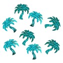 Paillettes déco palmier turquoise