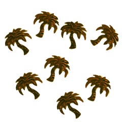 Paillettes déco palmier marron