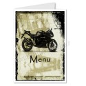 Menu motif moto