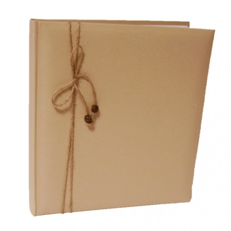 livre d'or mariage lin naturel