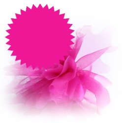 50 tulles dragées rose fuchsia
