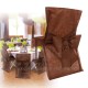 Housse + noeud de chaise chocolat