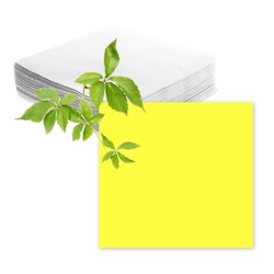 Serviettes papier jaune