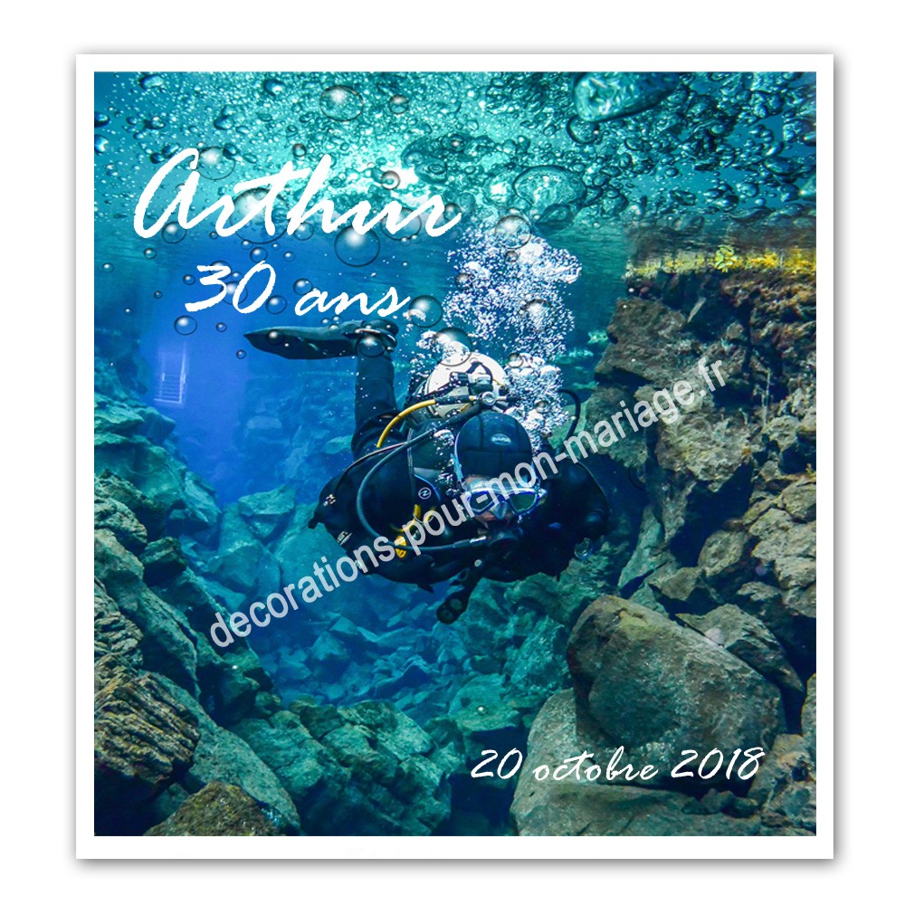 Faire Part Itheme De La Plongee Sous Marine