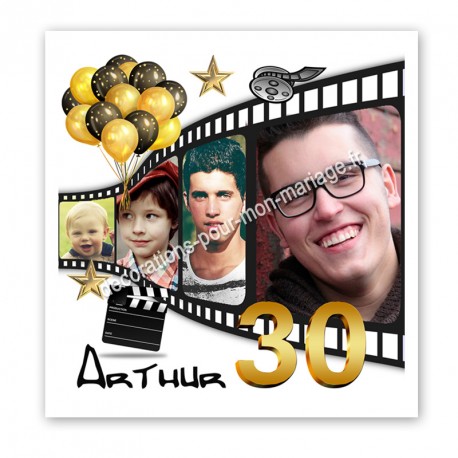 Faire Part Anniversaire Photos Theme Cinema Faire Part Anniversaire Photos Theme Cinema
