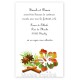 Invitation repas hibiscus rouge vert