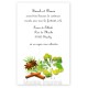 Invitation repas hibiscus vert anis 