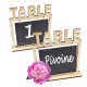 Marque table nature personnalisé