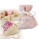 Sachet dragées pastel rose