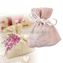 Sachet dragées pastel rose