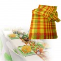 Chemin de table madras jaune