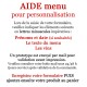 aide pour données d'impression