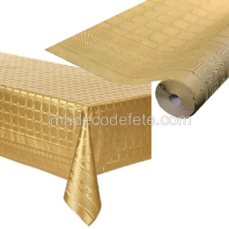 Nappe papier rouleau nappage or 25 m jetable