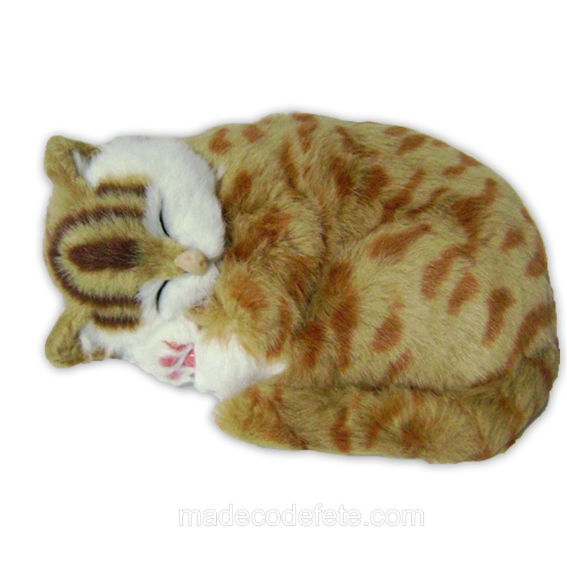 Deco Peluche Chat Roux