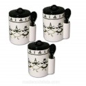 Lot de 3 petits pots bigoudene