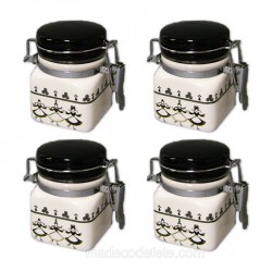 Lot de 4 petits pots bretons