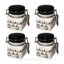 Lot de 4 petits pots bretons