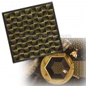 Serviettes lounge noir et or (lot de 20)