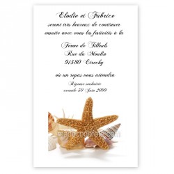 Invitation repas coquillages des îles