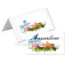 Porte-nom cadre tropical (lot de 24) carte Guadeloupe