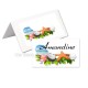 Porte-nom cadre tropical (lot de 24) carte Réunion