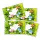 Urne tropicale madras vert cartes dom-tom